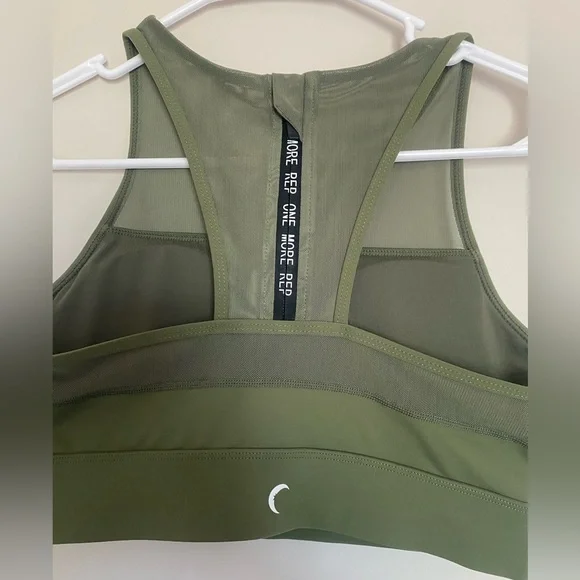 ZYIA Olive‎ Sports Bra women size medium - Picture 6 of 8
